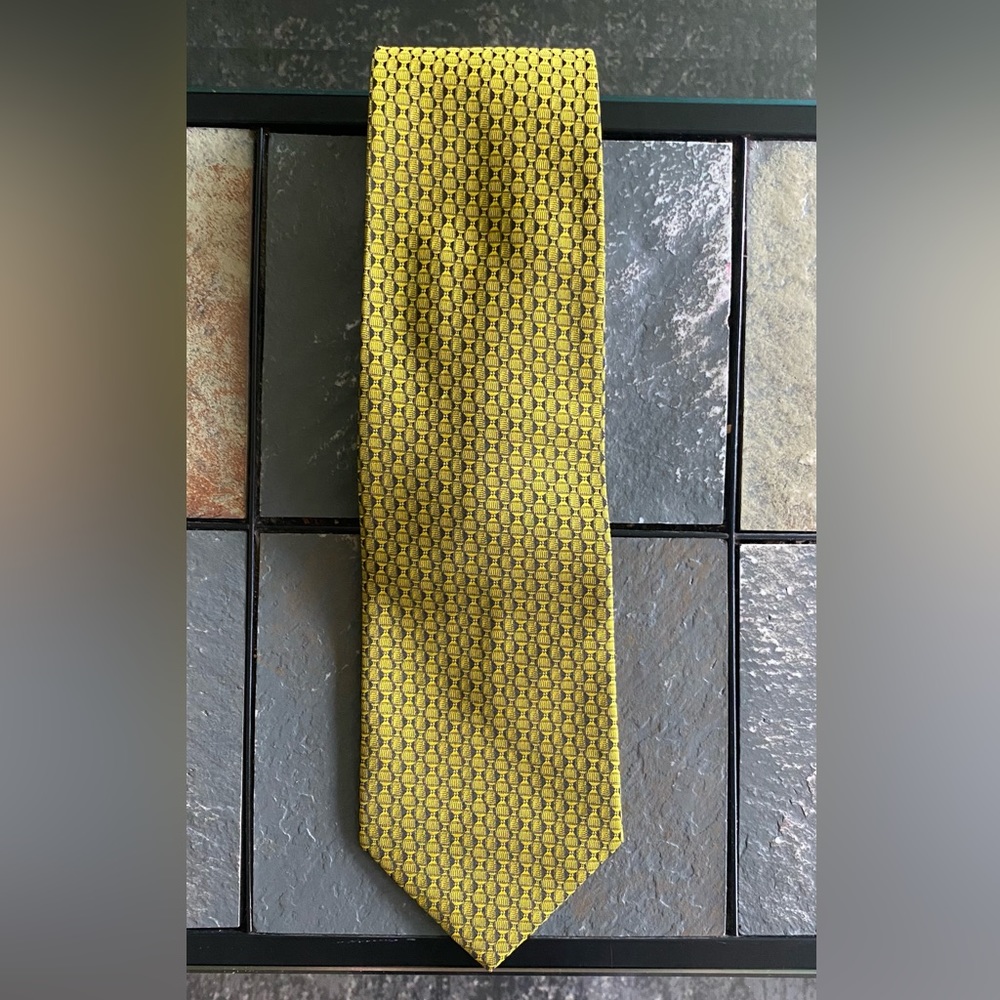 Fendi Neck Tie 100% Silk Made in Italy Hand Made